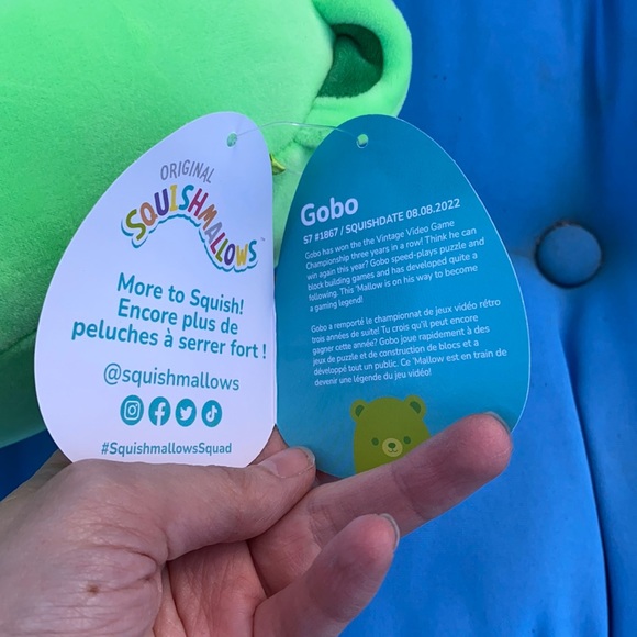 Original Squishmallows Gobo Gummy Bear 7 “ Inch First To Market TwoInStock NWTS - Picture 4 of 9